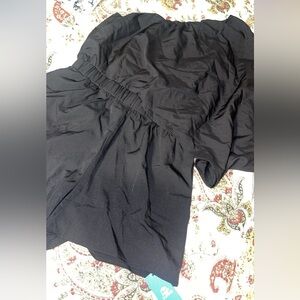 Cupshe Black Ruched Jumpsuit for Casual Occasions